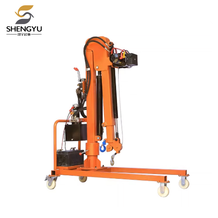 Mobil elektrisk hydraulisk køretøjsmonteret kran